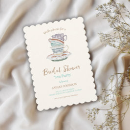 JULIET Tea Set Party Möhippa Inbjudningar