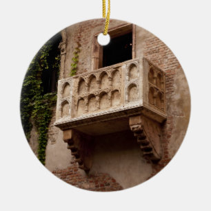 Juliets Balcony Var är Romeo? Julgransprydnad Keramik