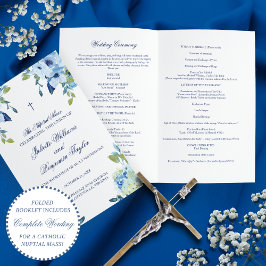 Juliette Catholic Bröllop Ceremony Mass Programme