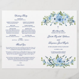 Juliette Catholic Bröllop Mass Ceremony Program