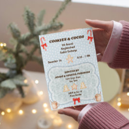 Julig Cookie Exchange-inbjudan Inbjudningar