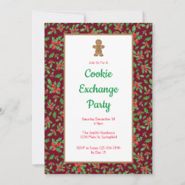 Julig Cookie Exchange Party Inbjudan