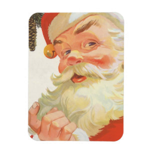 Julig jul, glädjefull tomte med en hemlighet magnet