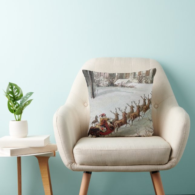 Julig jul, Sankt Nikolaus med renar Kudde (Stol)