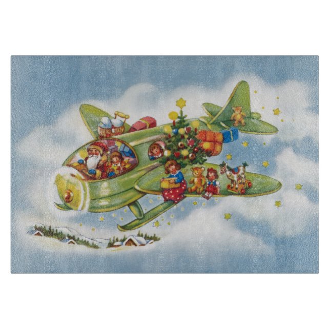Julig jul, Tomte flyger ett flygplan (Framsidan)