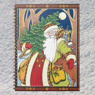 Julig jul, Tomte jular björnar i skogen Anteckningsbok