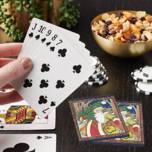 Julig jul, Tomte jular björnar i skogen Casinokort