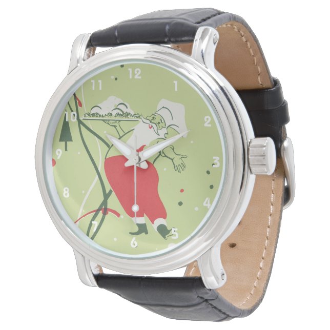Julig jul, Tomte Kock med Middag Armbandsur (Vinklad)
