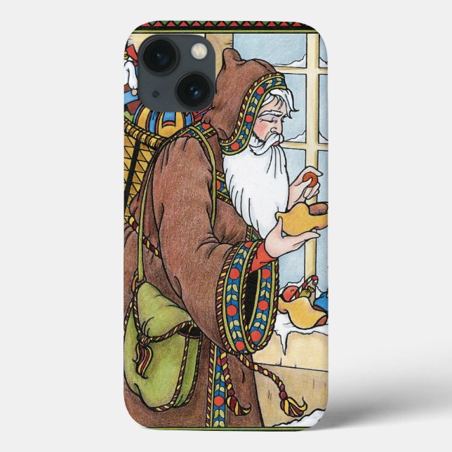 Julig jul, Tomte Lekar Träskor Skor (Baksida)