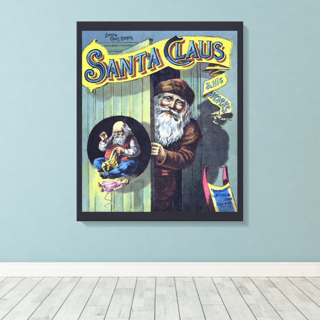 Julig jul, Tomtefar och hans verk Bok Canvastryck (Insitu (trägolv))