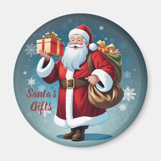 Julig Jul Tomtens presenter Magnet (Framsidan)