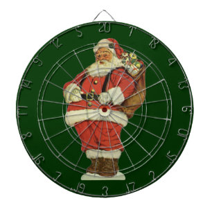 Julig jul, viktoriansk jultomte med leksaker darttavla