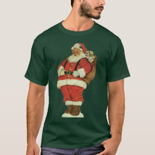 Julig jul, viktoriansk tomte med leksaker tee shirt