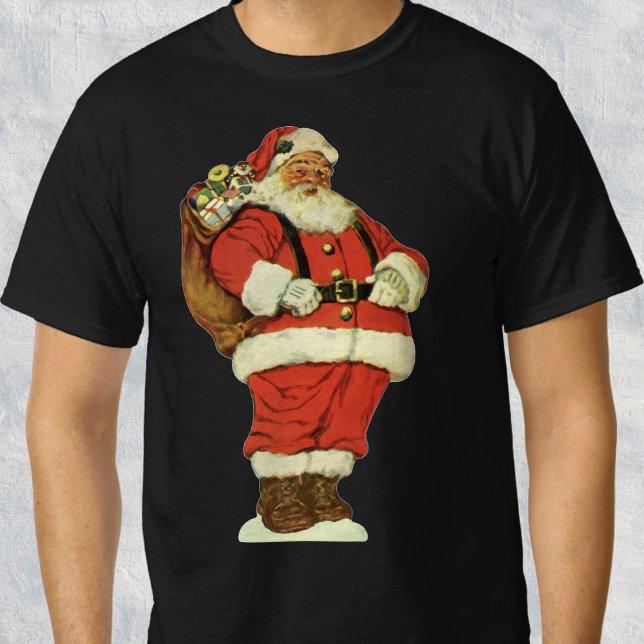 Julig jul, viktoriansk tomte med leksaker tee shirt (Skapare uppladdad)