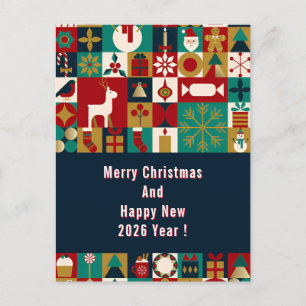 Julig julcollage 🎄✨Vinterglädje Vintage Helg Vykort