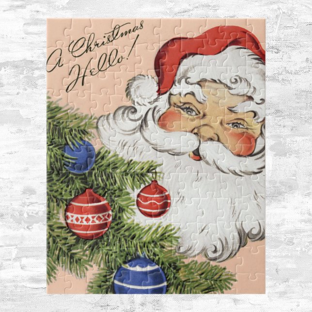 Julig Julhälsning! Glad tomte Pussel (Skapare uppladdad)