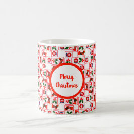 Julig julmönster kaffemugg