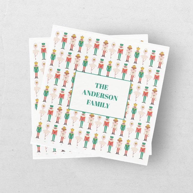 Julig julnötknäppare ballerina  pappersservett (Skapare uppladdad)