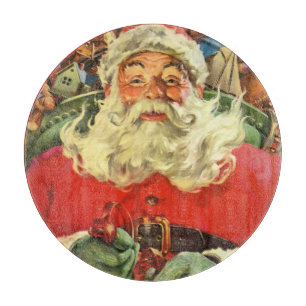 Julig jultomte i släde med leksaker