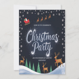 Julig jultomte julfest inbjudan