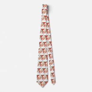 Julig jultomte med leende slips