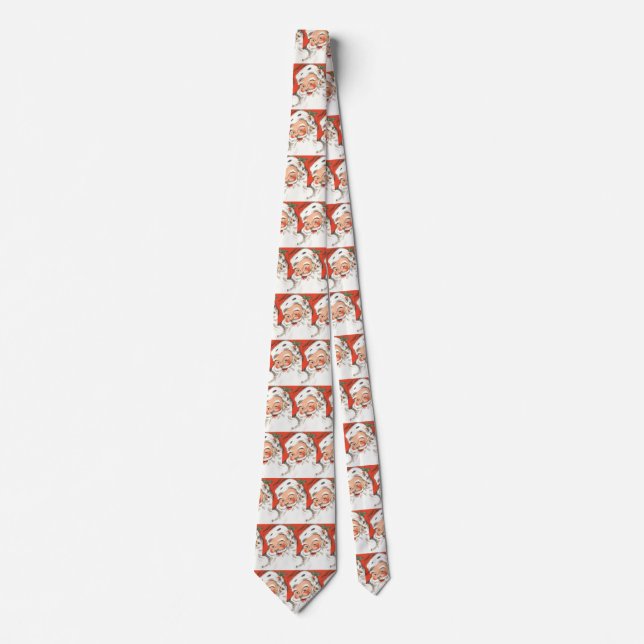 Julig jultomte med leende slips (Framsida)