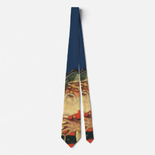 Julig jultomte med presenter slips