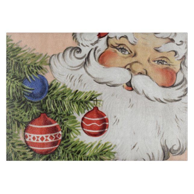 Julig jultomte med trädprydnader (Framsidan)