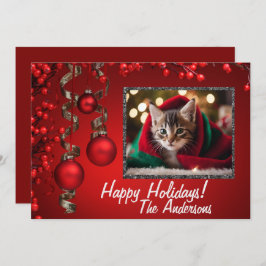 Julig kattunge 7, God Jul, Julkort Inbjudningar