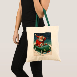 Julig nostalgi, Tomte i en söt bil Tygkasse