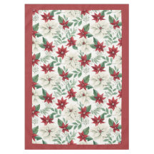 Julig Poinsettia Bordsduk