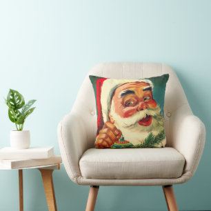 Julig Retro 50-tals jultomte Kudde