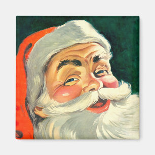 Julig Retro 50-tals jultomte Magnet
