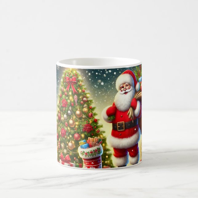 Julig Santa Claus Julgran Kaffe Mugg (Center)