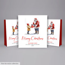 Julig Tomte Klassisk Röd Grön Presentpåse