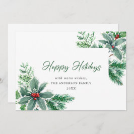 Julig Vattenfärg Julbär Julhälsning Julkort