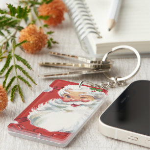 Julig vintage Santa Claus, glad och blinkande