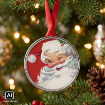 Julig vintage Tomte, Glad och blinkande