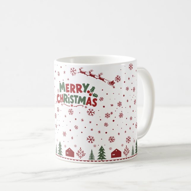 Julig Vinterfirande Kaffekopp (Framsida höger)