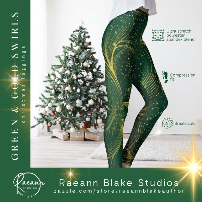 Juliga juldesignade leggingar leggings (Skapare uppladdad)