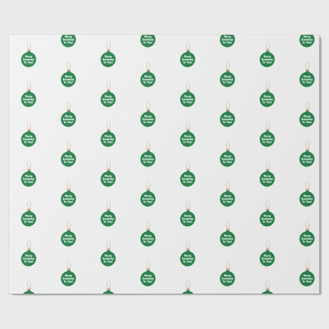 Juligt inslagspapper för flickscouter presentpapper (Platt)