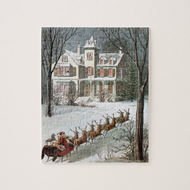 Juligt jul, Sankt Nikolaus med renar Pussel (Vertikal)