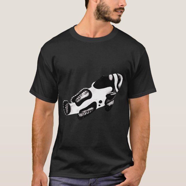 Juligt Mullet T Shirt (Framsida)