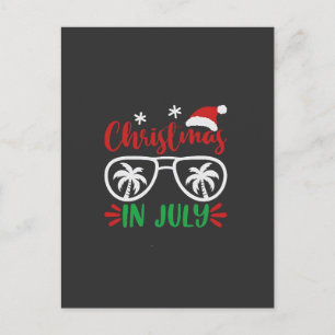Julijul firande Roligt jul- Santa Sommar Inbjudan Vykort