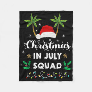 Julijul firande Roligt Sommar Xmas Santa Hatt Fleecefilt