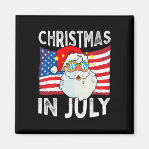 Julijul Retro Hipster Rolig Tomte Män Kläder Magnet