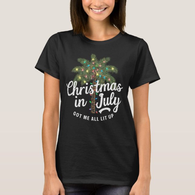 Julijul satte mig i julstämning  t shirt (Framsida)