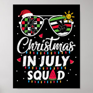 Julijul Squad Rolig Sommar Xmas Män Kvinnor Poster