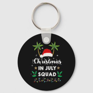 Julijul Squad Rolig Sommar Xmas Santa-Hatt Nyckelring