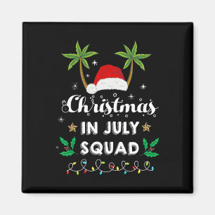 Julijul Squad Rolig Sommar Xmas Santa Huva Magnet